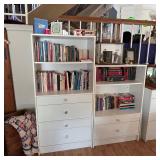 Bookshelves and dressers