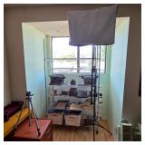 Photography and studio equipment, vintage typewriters 