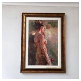 Stem of a Rose oil painting by Hua Chen