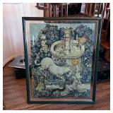 W Morris "Unicorn at the Fountain" tapestry