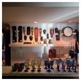 African cultural art, vintage barware