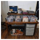 CDs, DVDs, vinyl records, cassette tapes