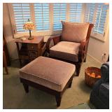 Ethan Allen chair with ottoman