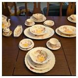 Gorgeous Vernon Rose china serving ware