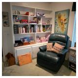 La-Z-Boy leather rocking recliner chair