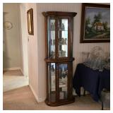 Vintage curio display cabinets