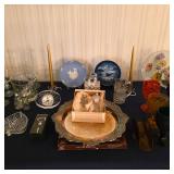 Vintage crystal and glass