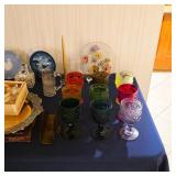 Vintage Madonna Inn Wild Rose water goblets