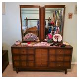 Mid century modern dresser with mirror