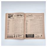 1959 World Series baseball program, Game #3, Dodgers vs. White Sox, includes ticket stubs