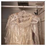 Gorgeous vintage wedding gown with veil