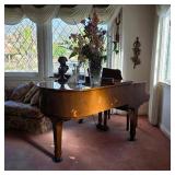 Gorgeous Wurlitzer G-461 grand piano in polished walnut