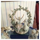 Collection of gorgeous Lladro figurines, including 1366 "Girls in the Swing"