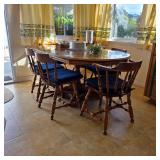 Nichols and Stone solid maple dining set