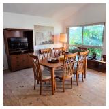 Gorgeous birch wood dining set