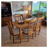 Gorgeous birch wood dining set