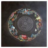 Gorgeous vintage black lacquer table