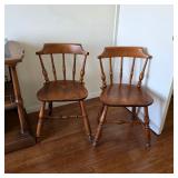 Nichols & Stone solid maple dining chairs