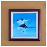 PJ Delorme framed oil painting