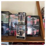 Kitchen items, cookware, and serving pieces