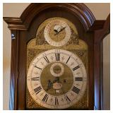 18th century long case grandfather clock from London, beautifully restored