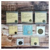 Antique and historical collector coins