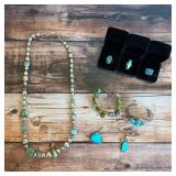 Vintage Native American and southwest sterling silver and turquoise jewelry