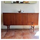 Danish Modern teak sideboard / credenza, attributed to Carlo Jensen for Hundevad & Co.