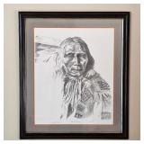 John Nieto “Sioux Warrior” hand-signed Artist Proof with blind embossed mark
