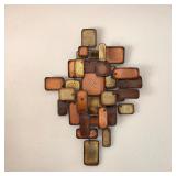 Mid Century Brutalist wall clock 
