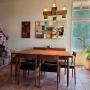 Danish teak dining table by Skovmand & Andersen / Moreddi, attributed to Kai Kristiansen, Set of six