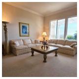 Upscale furniture and decor throughout this luxury estate