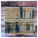 Extensive vintage pen and mechanical pencil collection featuring Parker Duofold, Vacumatic, Jotter, 