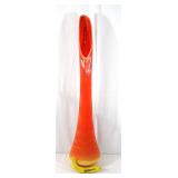 Lot # : 79 - MCM L.E. Smith Bittersweet Nubby Butt Swung Vase