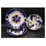 Lot # : 140 - Ironstone Marked Antique Gaudy Plates