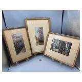 Lot # : 278 - Signed Wallace Nutting Hand Tinted Prints