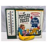 Lot # : 137 - Vintage Pabst Blue Ribbon Thermometer Sign