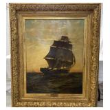 Lot # : 59 - James G Taylor 1888 Oil "The Golden West" 61.5"