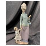 Lot # : 47 - Lladro Lady and child with parasol