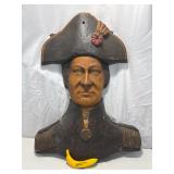 Lot # : 47 - Admirals Head Wood Carved Sign