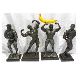Lot # : 184 - Bronze Body Builder Statue - Charles