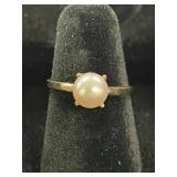 14KT RING PEARL