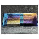 MCVAY IRIDECENT GLASS TRAY