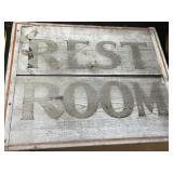 OLD SUN FADED WOOD SIGN