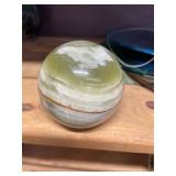 BANDED CALCITE SPHERE