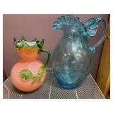 FOSTORIA/ART GLASS PITCHERS