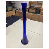 TALL BLUE COBALT VASE