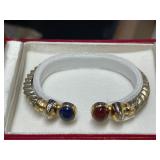 14KT & STERLING SILVER BRACELET