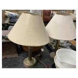 BRASS CANDLESTICK LAMPS