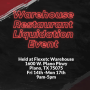 80 % off Liquidation Estate Warehouse Sale